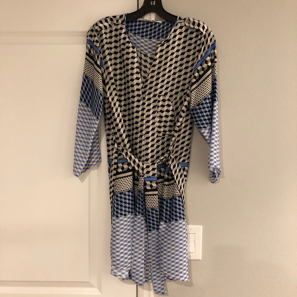 Geometric print dress